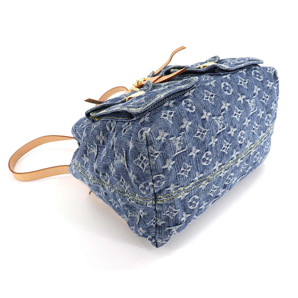 Louis Vuitton Monogram Denim Sac GM Backpack Rucksack Blue