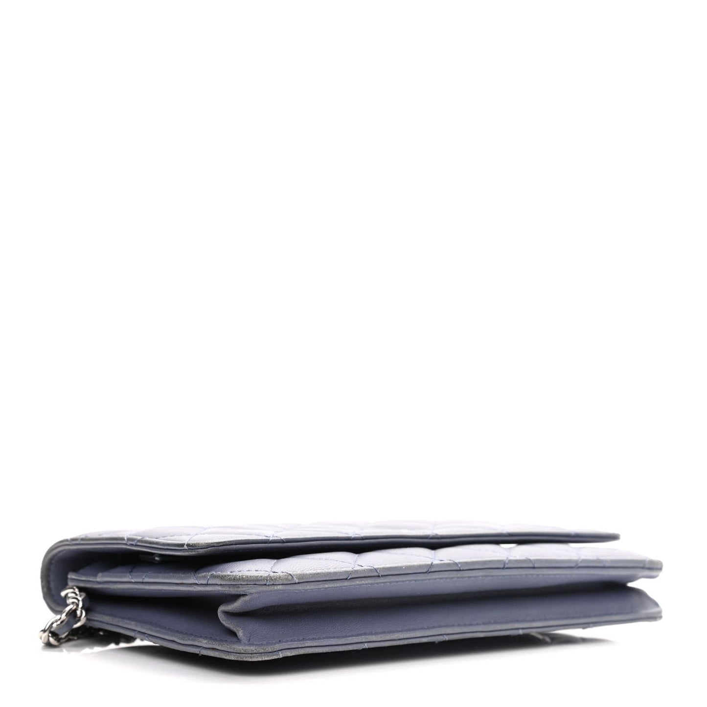 Lambskin Quilted Wallet On Chain WOC Lavender