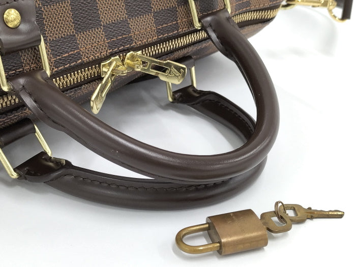 Louis Vuitton Speedy Bandouliere 30 2 Way Shoulder Bag Damier Ebene