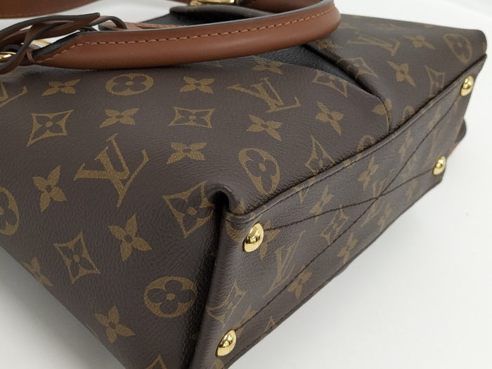 Louis Vuitton V Tote BB 2 Way Shoulder Bag Monogram Noir