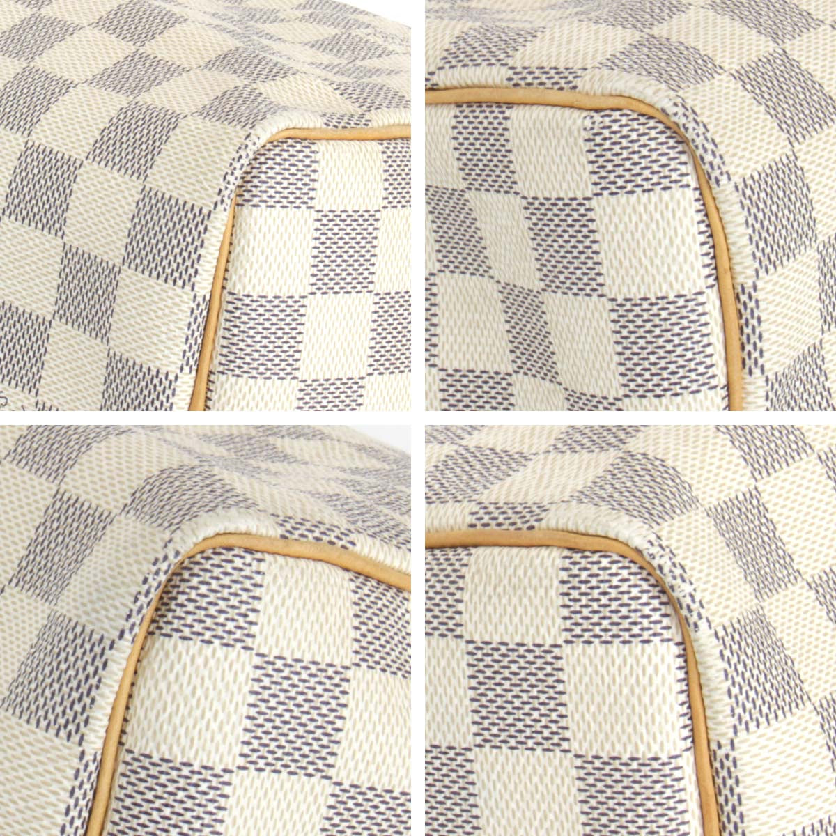 Louis Vuitton Speedy 25 Handbag Damier Azur Canvas Damier Azur
