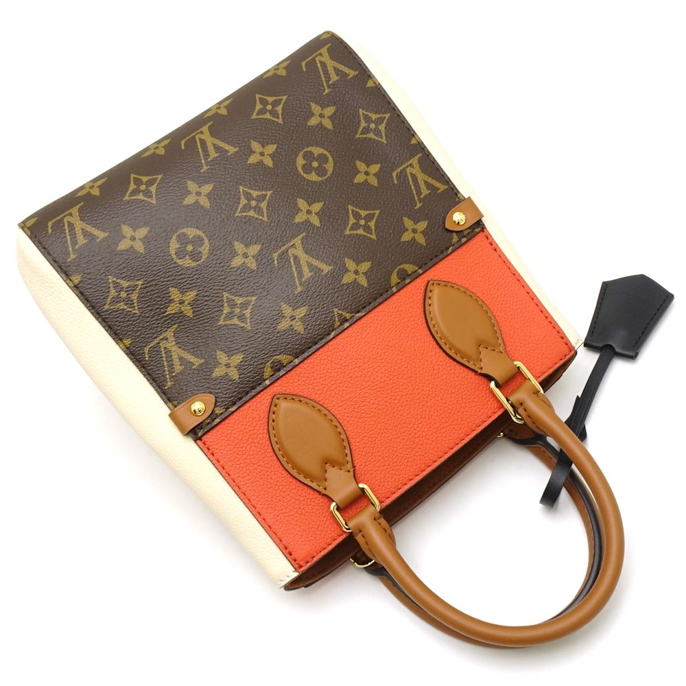 Louis Vuitton Fold Tote PM Calf Monogram Cerise Claim