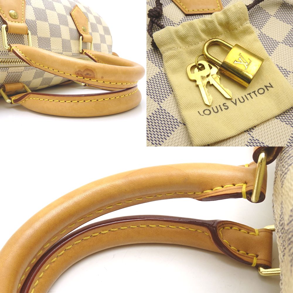 Louis Vuitton Damier Azur Speedy 25 Mini Boston Bag