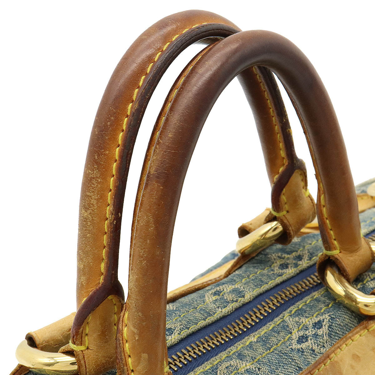 Louis Vuitton Monogram Denim Neo Speedy Handbag Mini Boston Bag