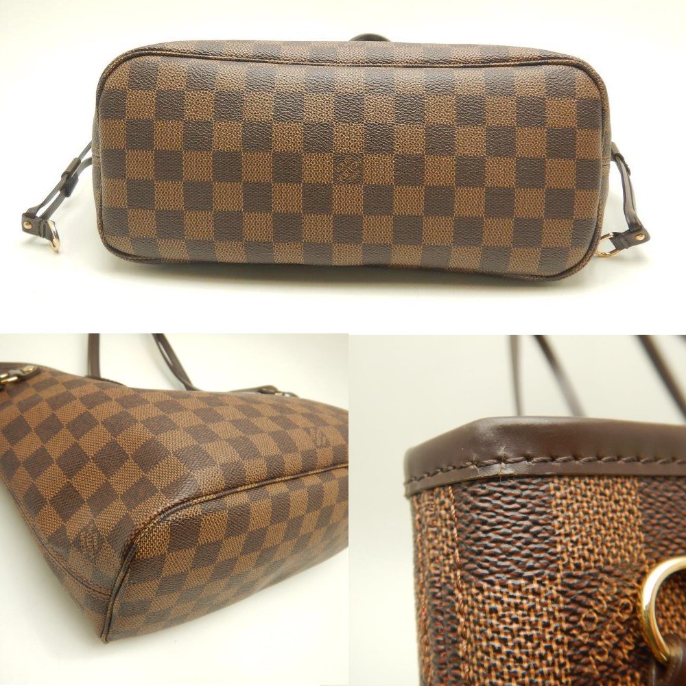 Louis Vuitton  Damier Neverfull PM Ebene Tote Bag Brown
