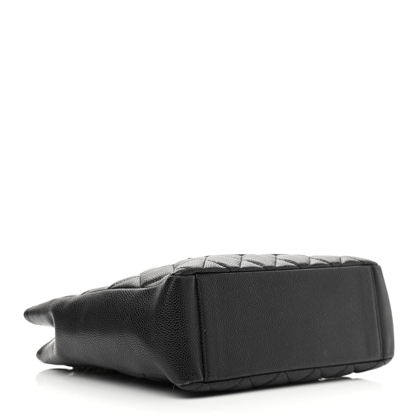 Caviar Quilted Petit Shopping Tote PST Black