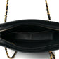 Caviar Quilted Sun Medallion Shoulder Bag Black