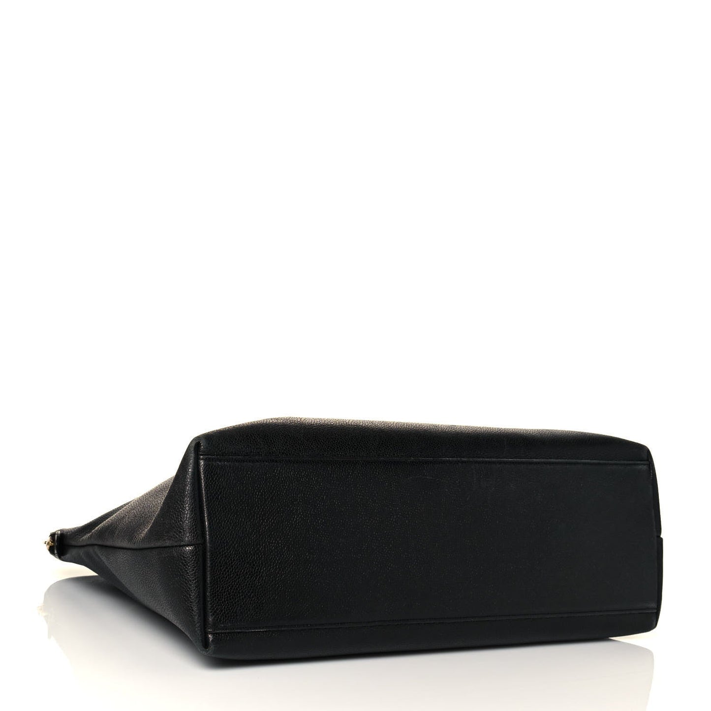 Caviar Large CC Shoulder Bag Black
