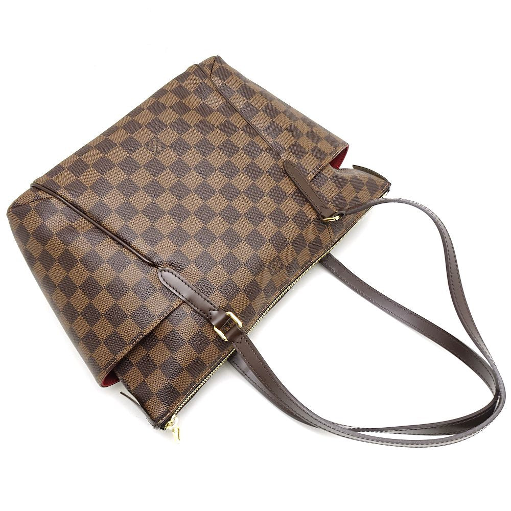 Louis Vuitton Damier Totally PM Ebene Tote Bag Brown