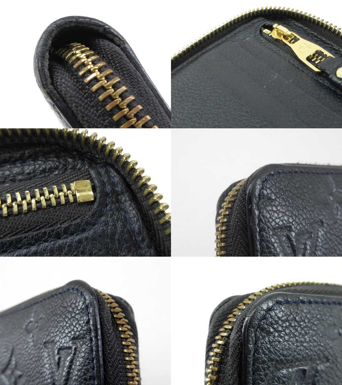 Louis Vuitton Monogram Empreinte Portefeuille Secret Ron Round Zipper Long Wallet
