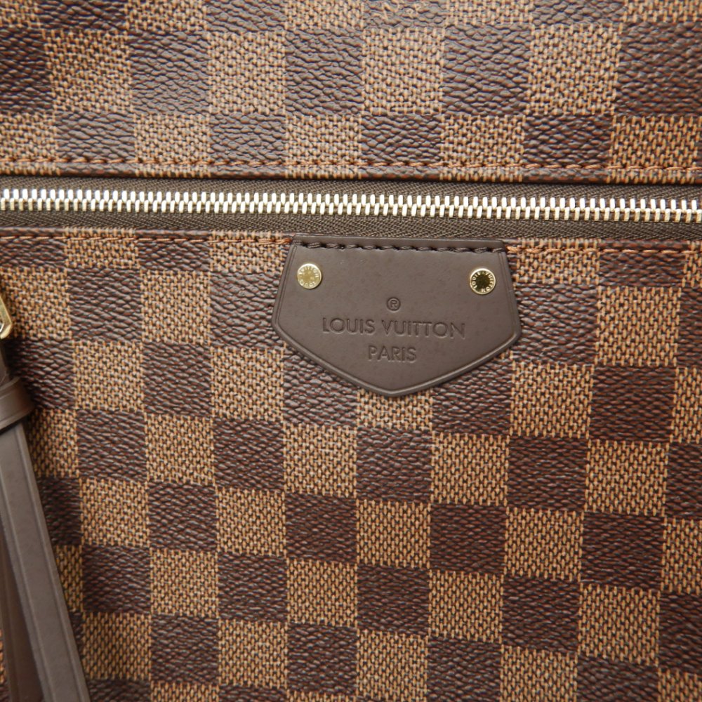 Louis Vuitton Damier Jena MM Ebene Shoulder Tote Brown
