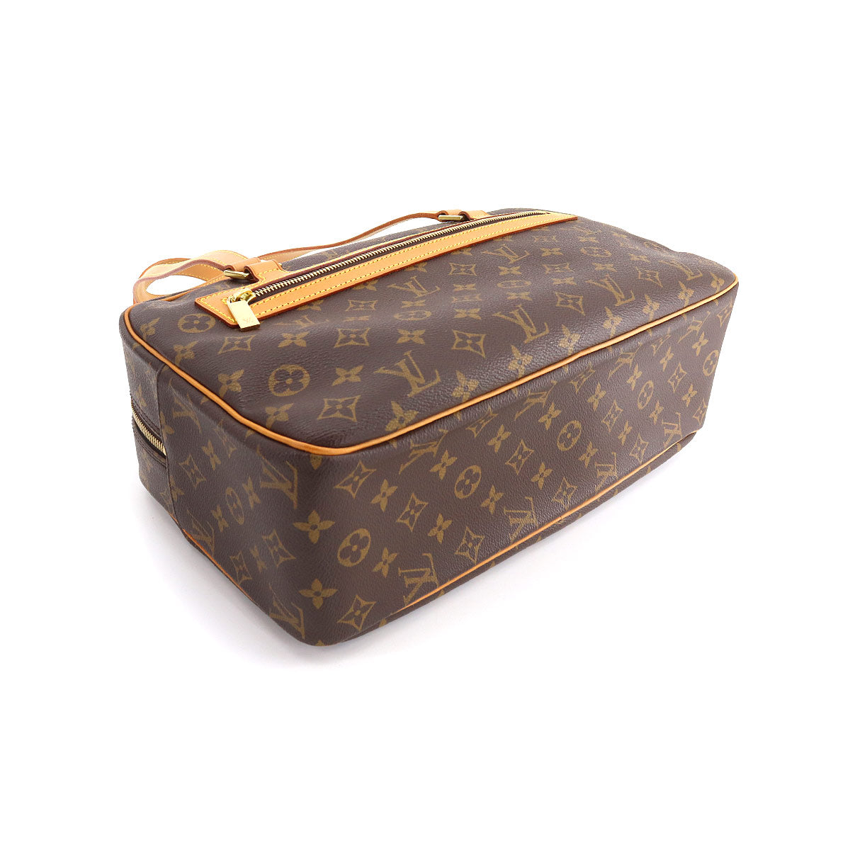 Louis Vuitton Monogram Cite GM Shoulder Bag Brown