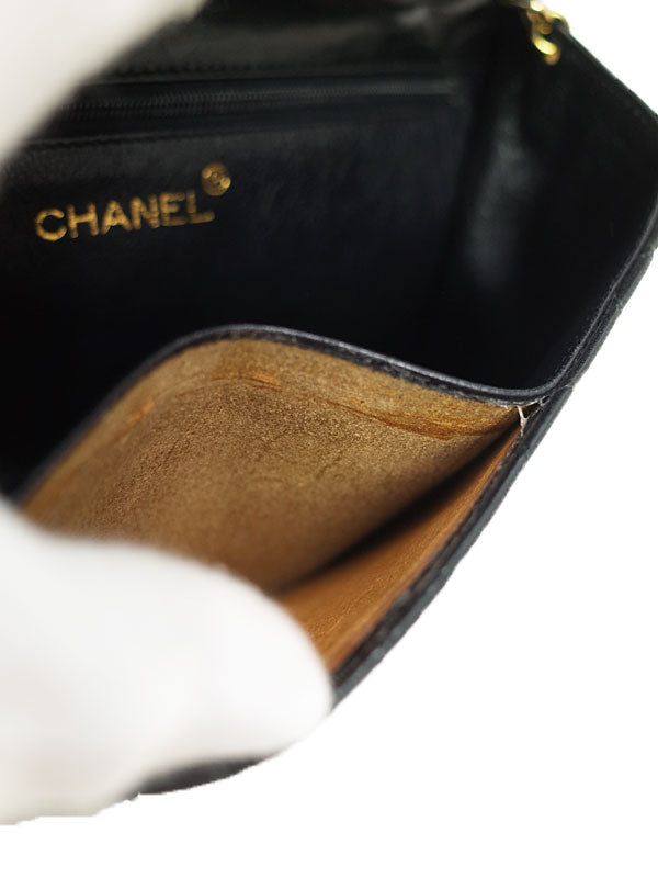 Chanel Matelasse Chain Shoulder Bag Black