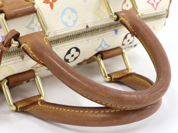 Louis Vuitton Speedy 30 Monogram Multicolor White