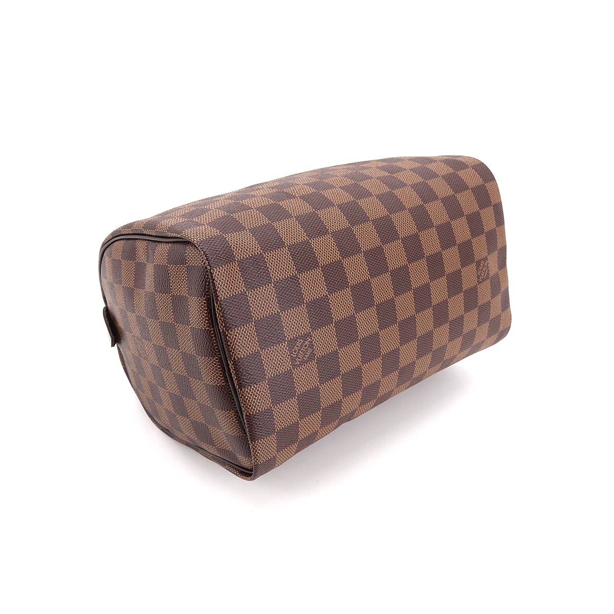 Louis Vuitton Damier Speedy 25 Hand Bag Ebene Brown Gold Hardware