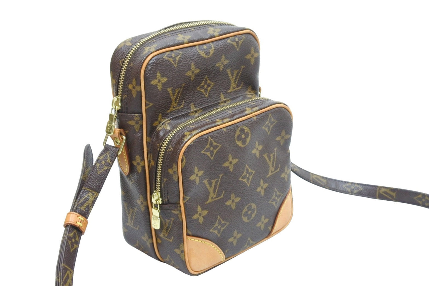 Louis Vuitton Shoulder Bag Amazon Pochette PVC Leather Brown