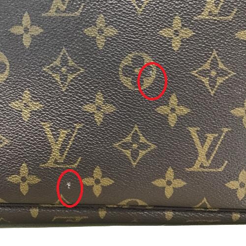 Louis Vuitton Neverfull MM Monogram Tote Bag Shoulder Bag Brown Gold Hardware