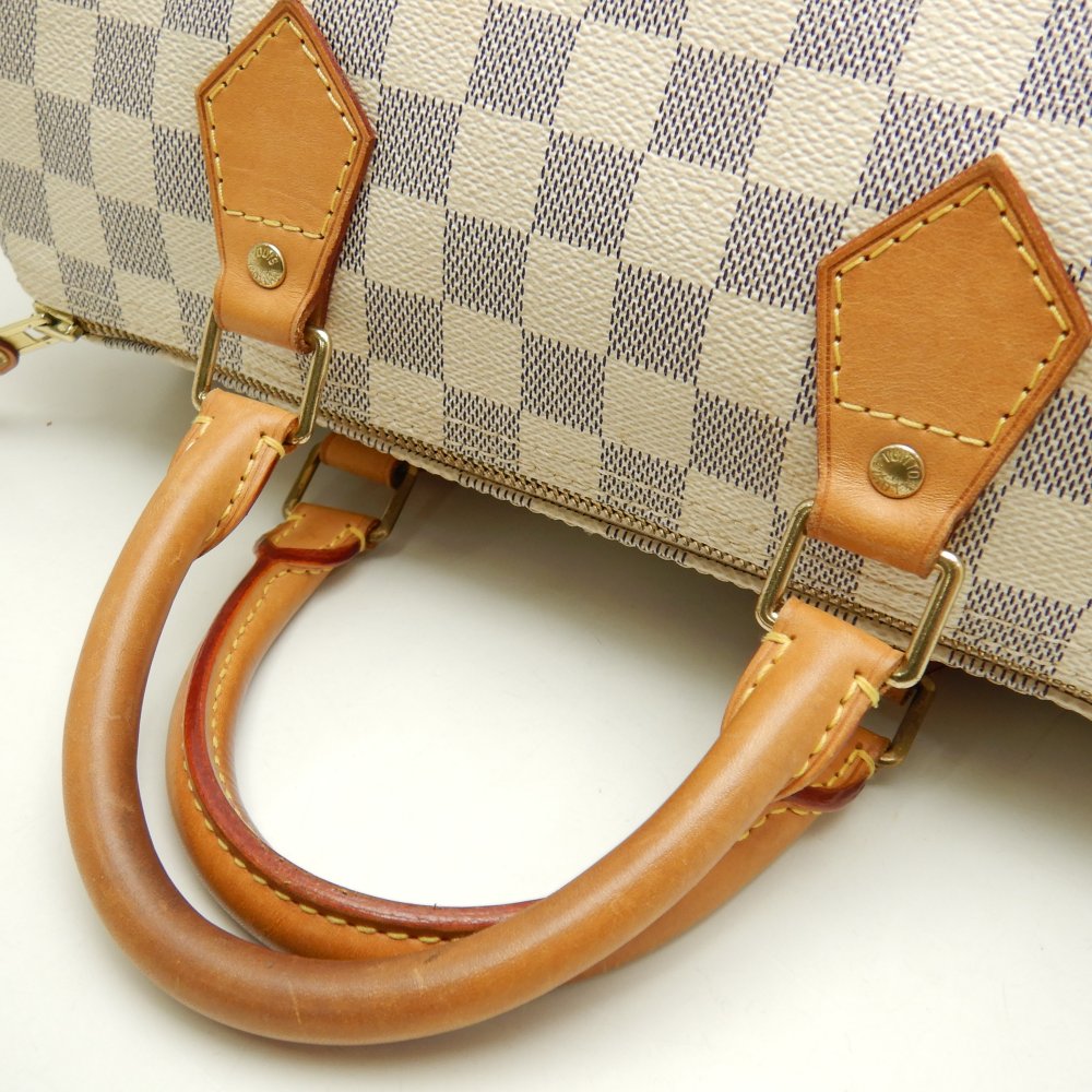 Louis Vuitton Damier Azur Speedy 30 Boston Bag