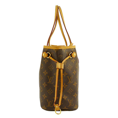 Louis Vuitton Monogram Neverfull PM Pivoine Tote Bag With Pouch