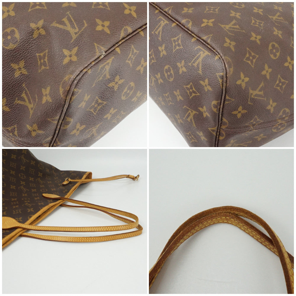 Louis Vuitton Neverfull GM Tote Bag Shoulder Bag Monogram Brown Leather