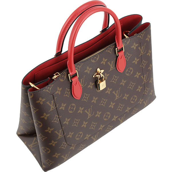 Louis Vuitton Tote Bag 2 Way Bag Flower Tote Monogram Leather