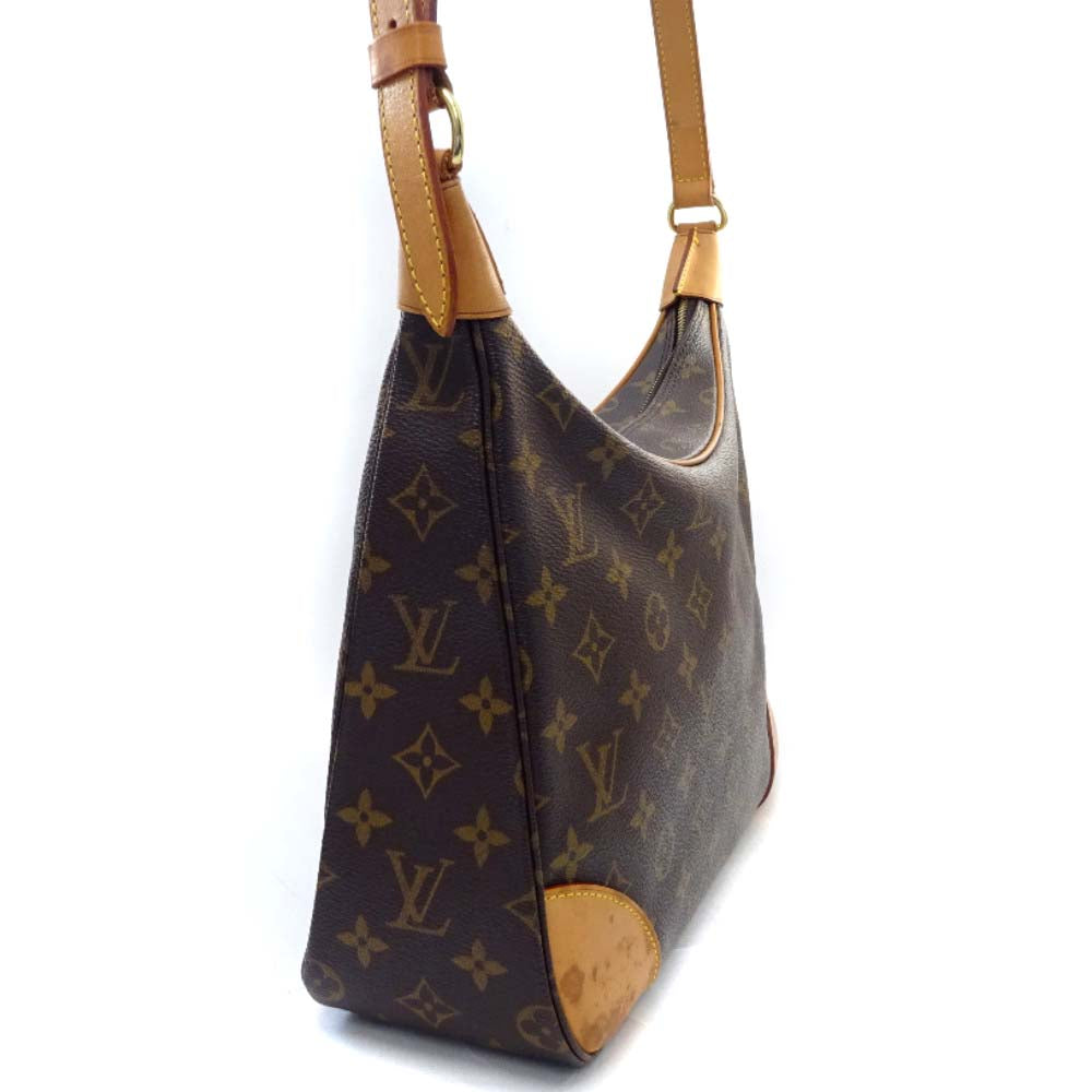 Louis Vuitton Boulogne 30 Monogram Shoulder Bag Brown
