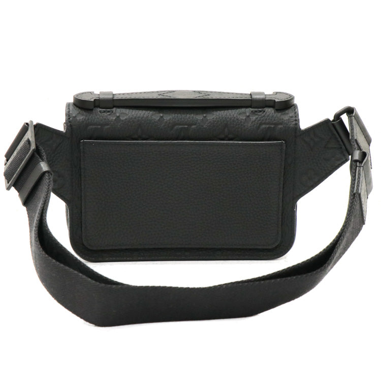 Louis Vuitton Taurillon S Lock Sling Bag Body Bag Leather Noir Black