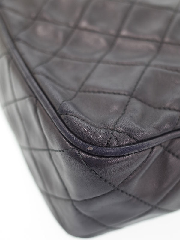 Chanel Matelasse Chain Lambskin Black Shoulder Bag