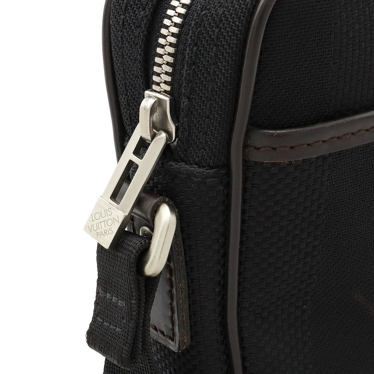 Louis Vuitton Damier Jean Mini Citadin Shoulder Bag Pochette Noir Black