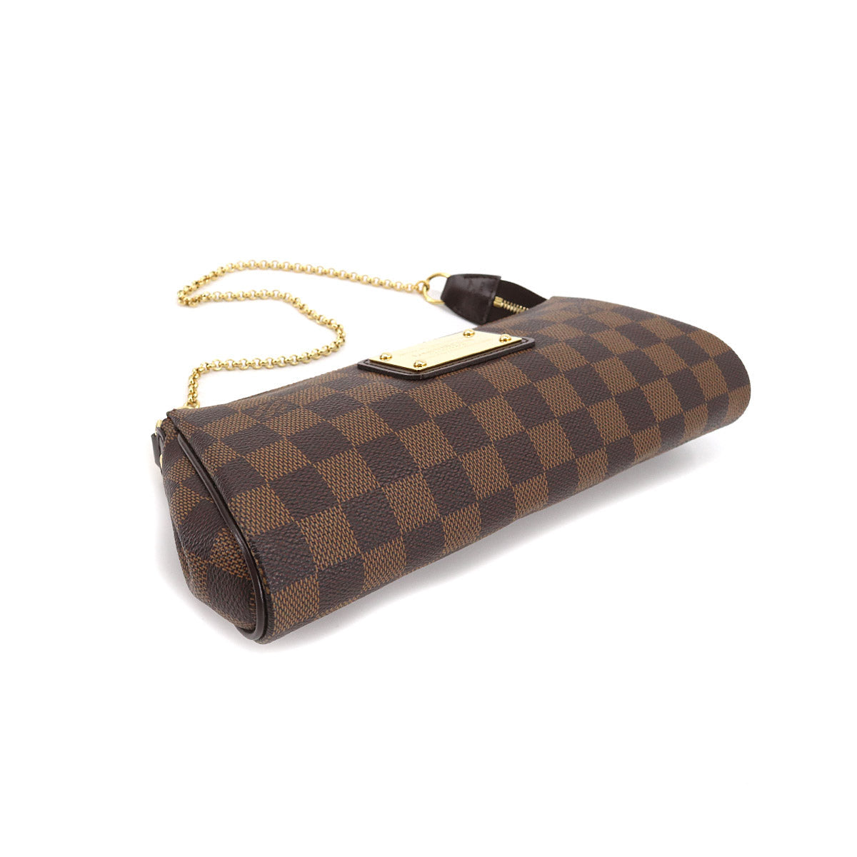 Louis Vuitton Damier Eva 2-way Hand Shoulder Bag Ebene Brown
