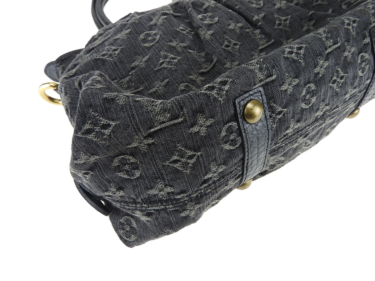 Louis Vuitton NeoCabby MM Noir Monogram Denim