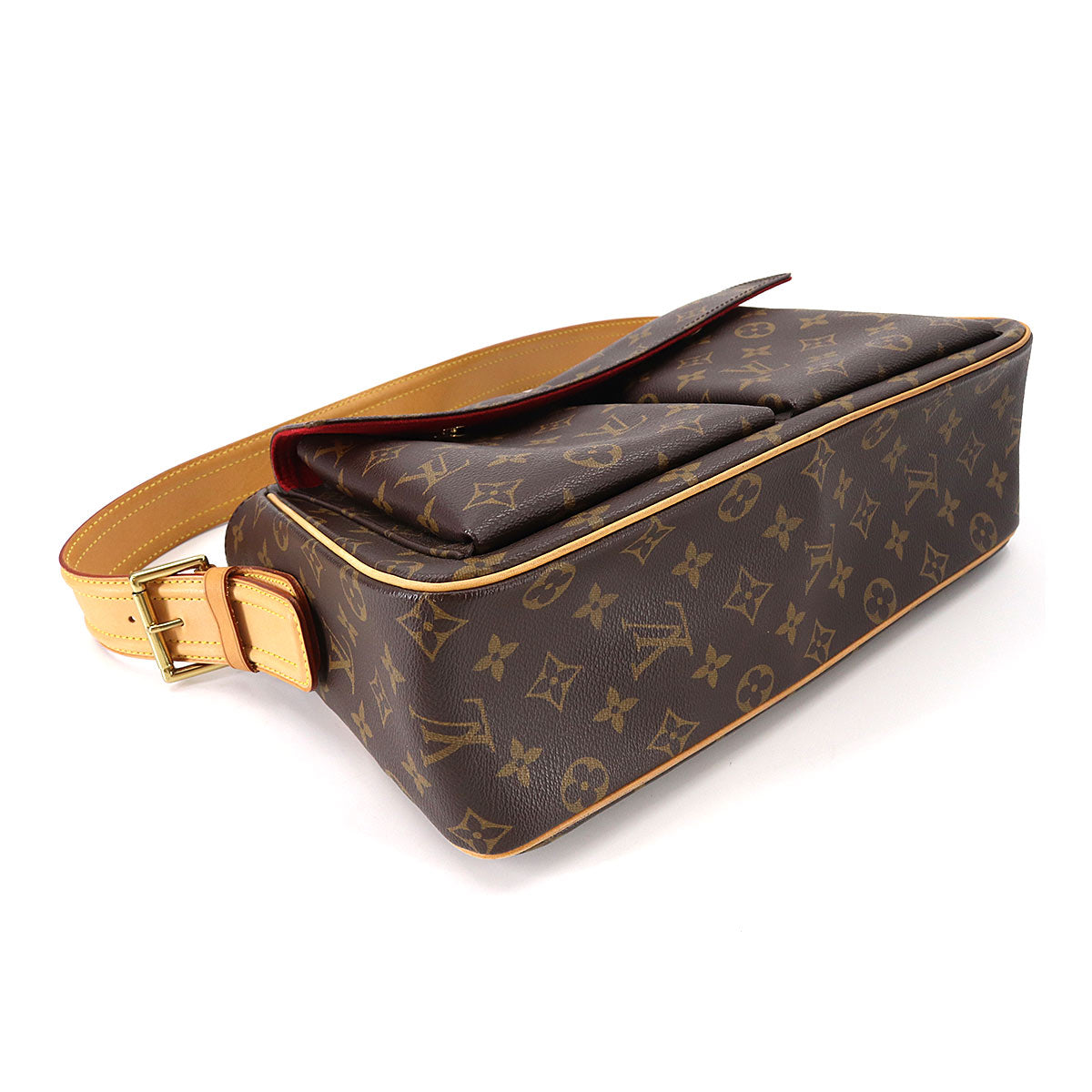 Louis Vuitton Monogram Viva Cite GM Shoulder Bag Brown