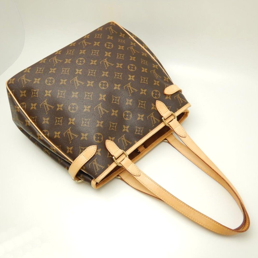 Louis Vuitton  Monogram Batignolles Vertical Brown Shoulder Bag