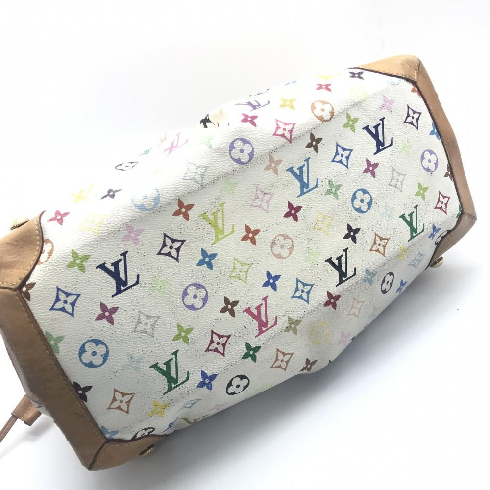 Louis Vuitton Ursula Monogram Multicolor Bron Handbag White