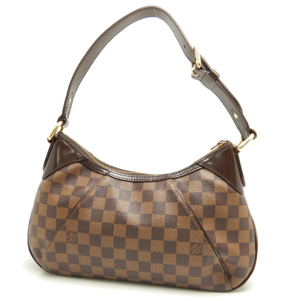 Louis Vuitton Damier Thames PM Ebene Shoulder Bag Brown