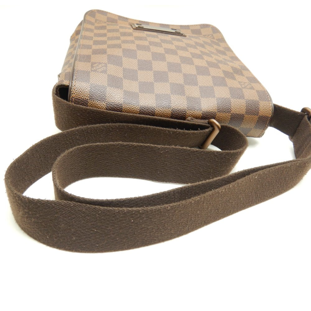 Louis Vuitton Damier Brooklyn PM Ebene Diagonal Shoulder Brown