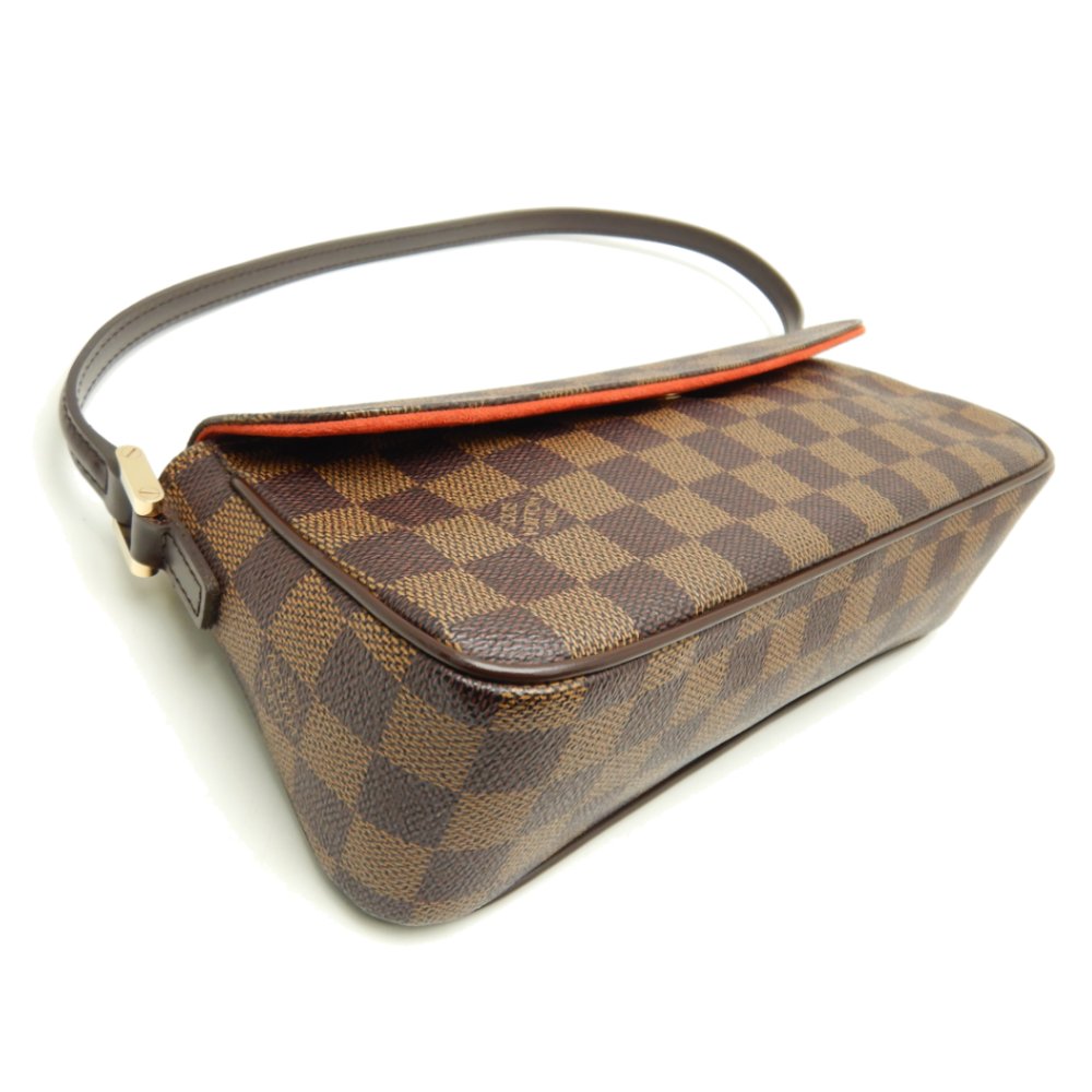 Louis Vuitton Damier Recoleta Ebene Handbag Brown