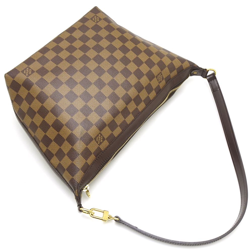 Louis Vuitton Damier Irovo MM Ebene Shoulder Bag Brown