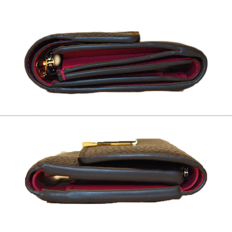 Louis Vuitton Portefeuille Capucines XS Noir Trifold Wallet