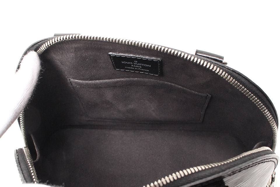 Louis Vuitton Electric Epi Alma BB Enamel Black Silver
