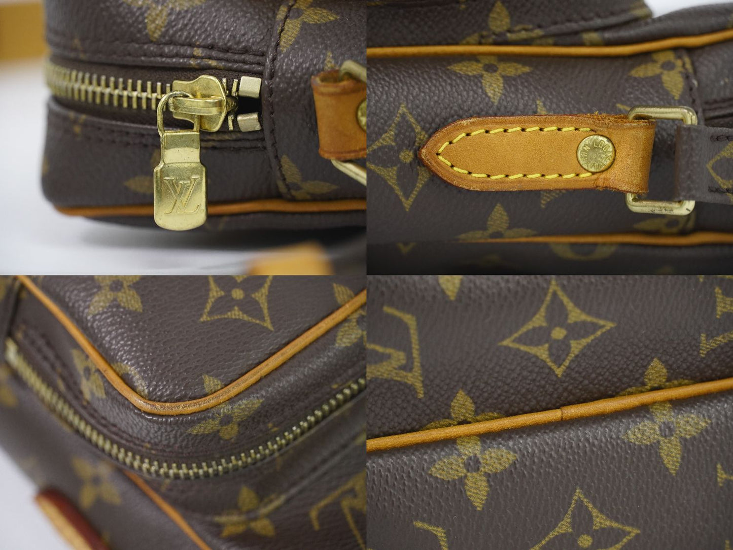 Louis Vuitton LV Monogram Shoulder Bag Pochette Brown