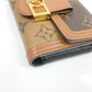 Louis Vuitton Brown Coin Case Portefeuille Dauphine Monogram Compact