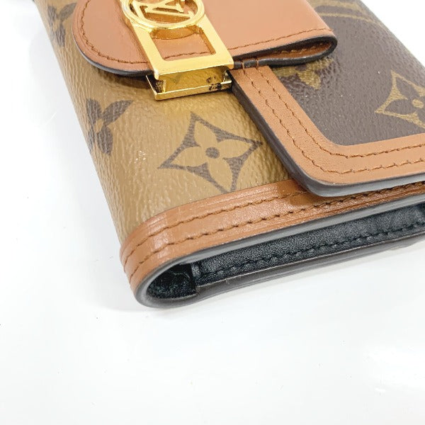 Louis Vuitton Brown Coin Case Portefeuille Dauphine Monogram Compact