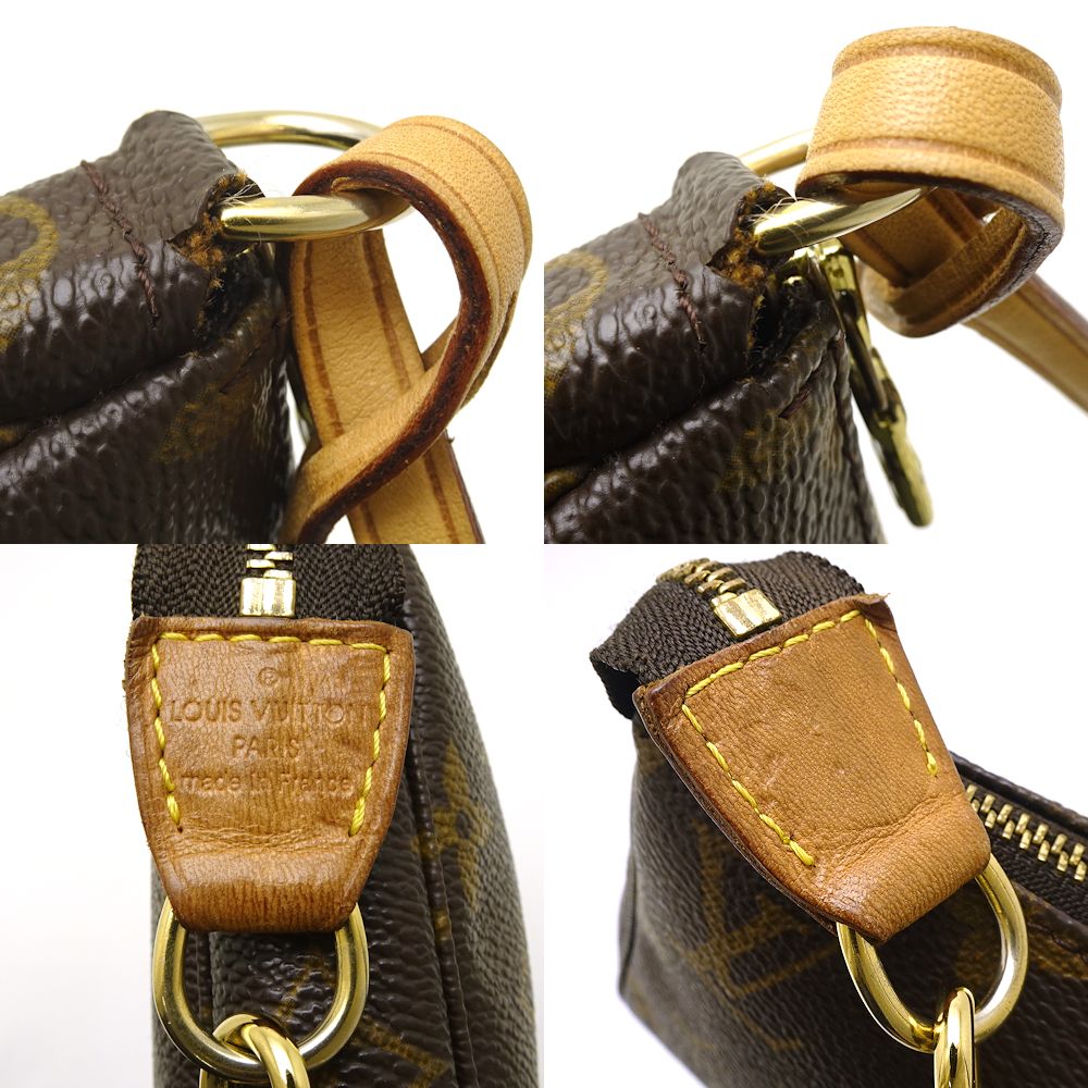 Louis Vuitton Monogram Pochette Accessoire Brown Accessory Pouch