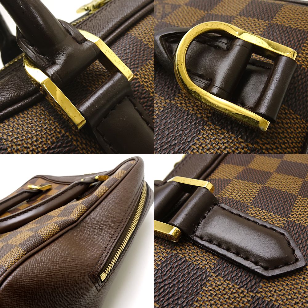 Louis Vuitton Damier Brera Ebene Handbag Brown