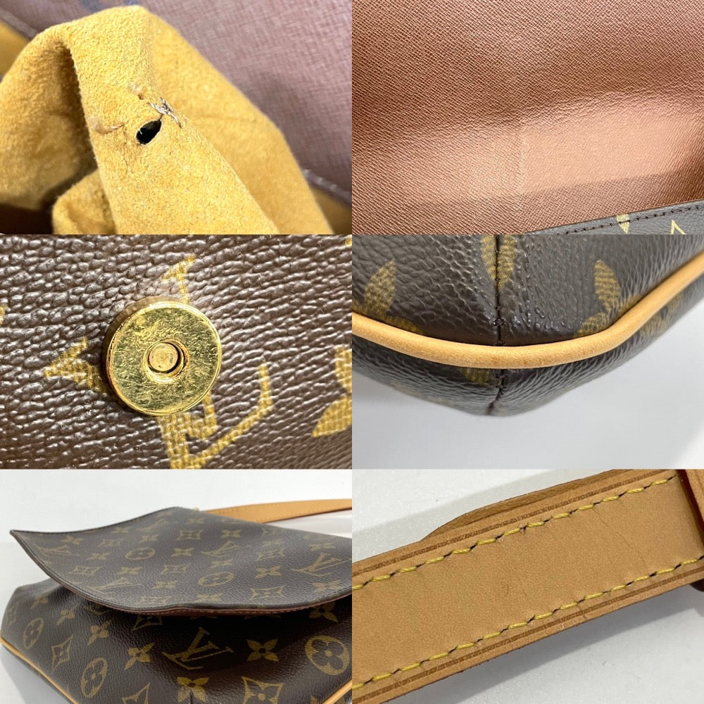 Louis Vuitton Shoulder Bag Monogram M tte Tango Brown