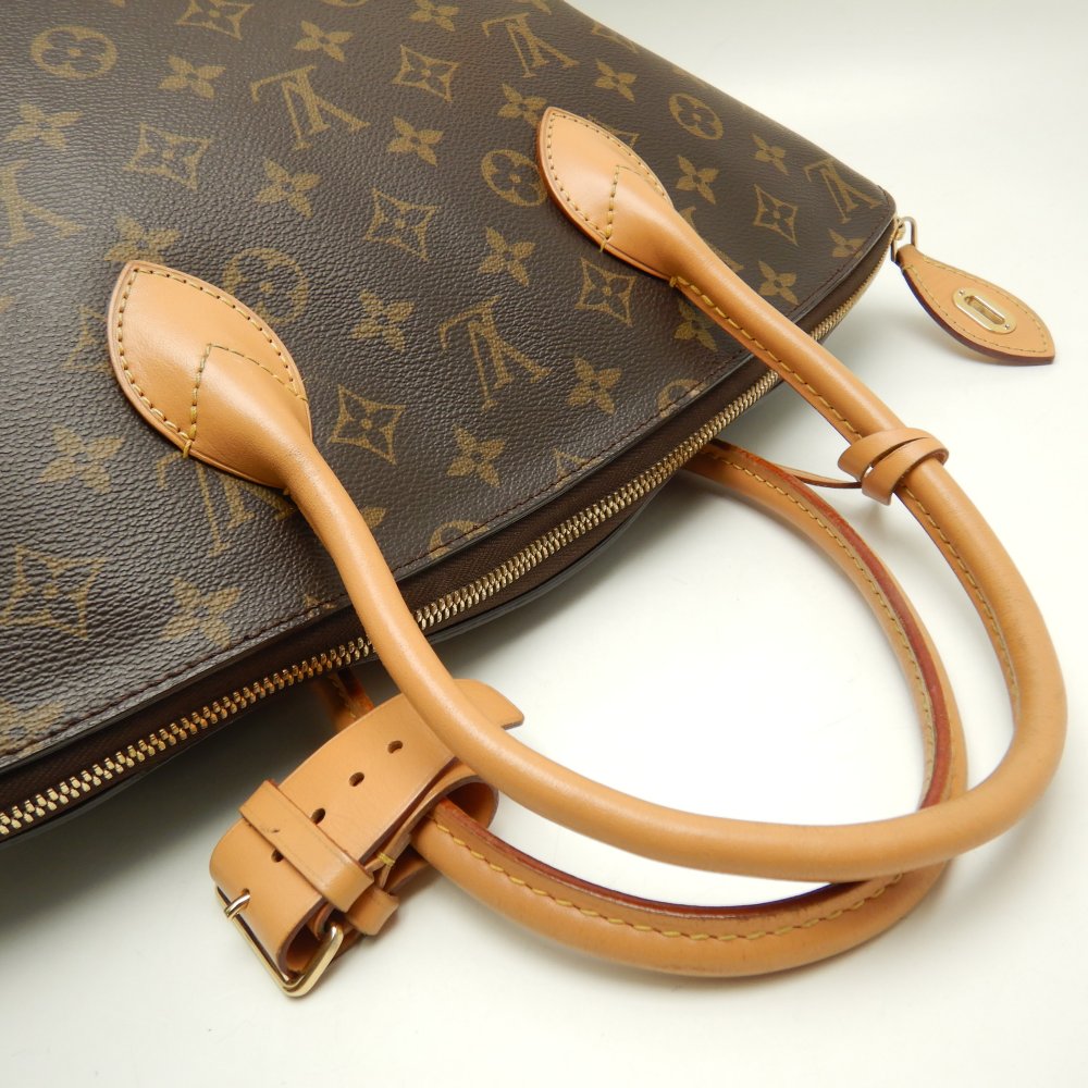 Louis Vuitton Monogram Lockit MM Brown Handbag