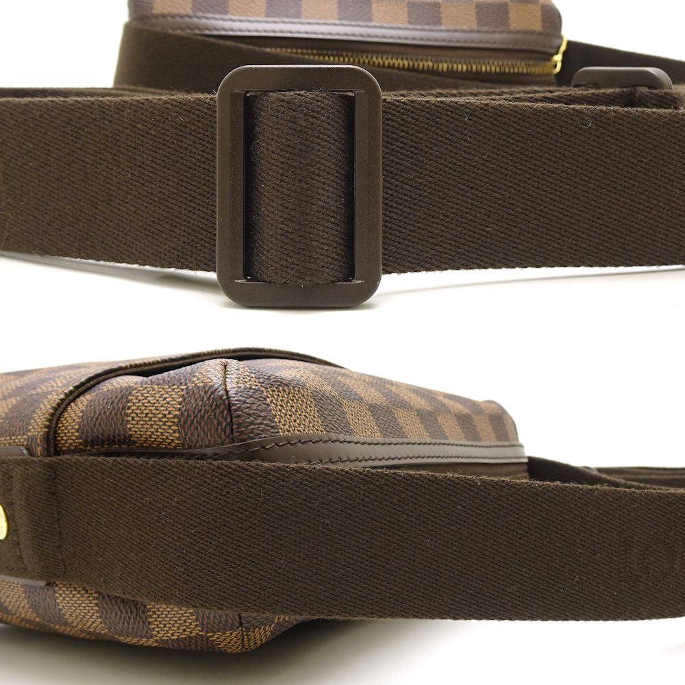 Louis Vuitton Damier Trotteur Ebene Shoulder Bag Brown