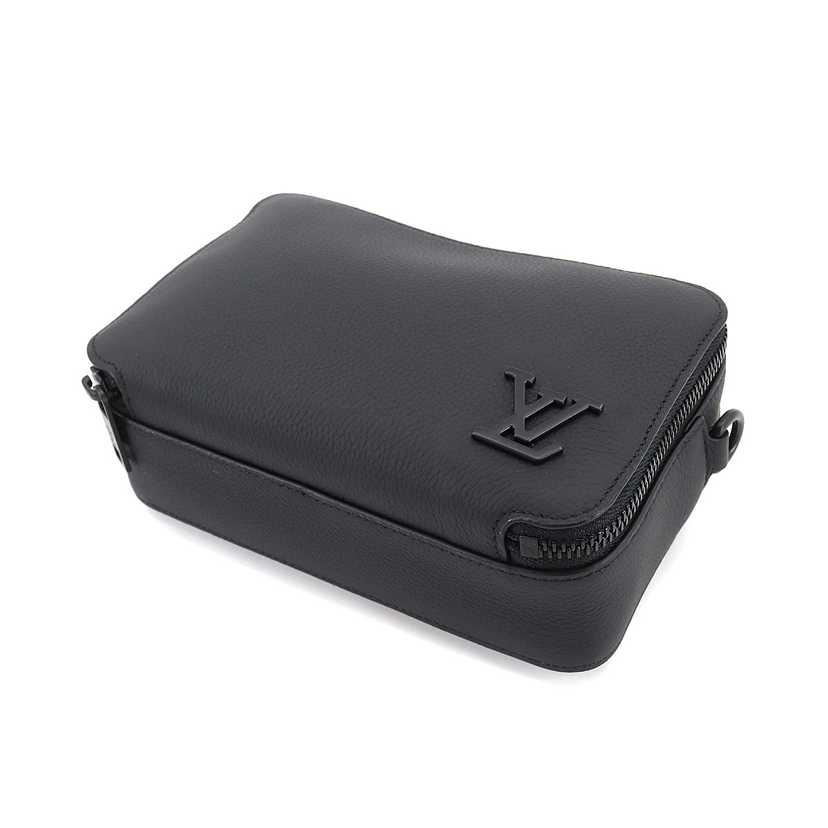 Louis Vuitton Aerogram Alpha Wearable Wallet Long Wallet Leather Black