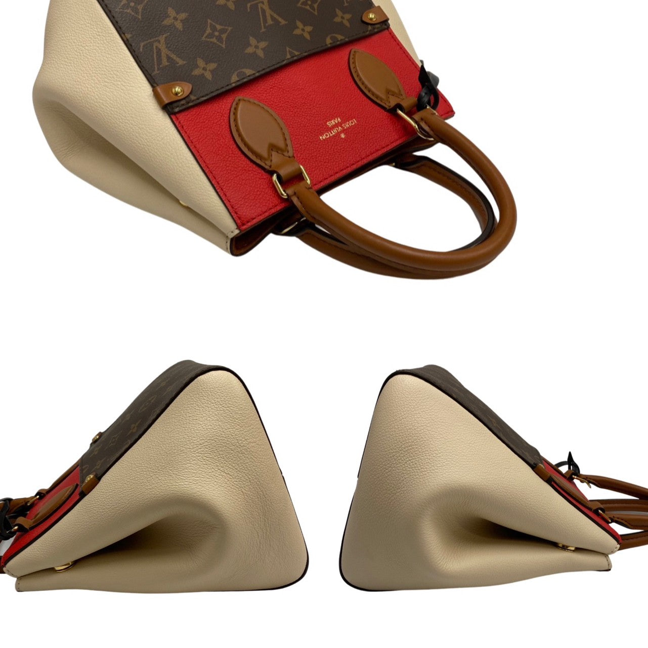Louis Vuitton Fold Tote PM Monogram Leather Shoulder Bag